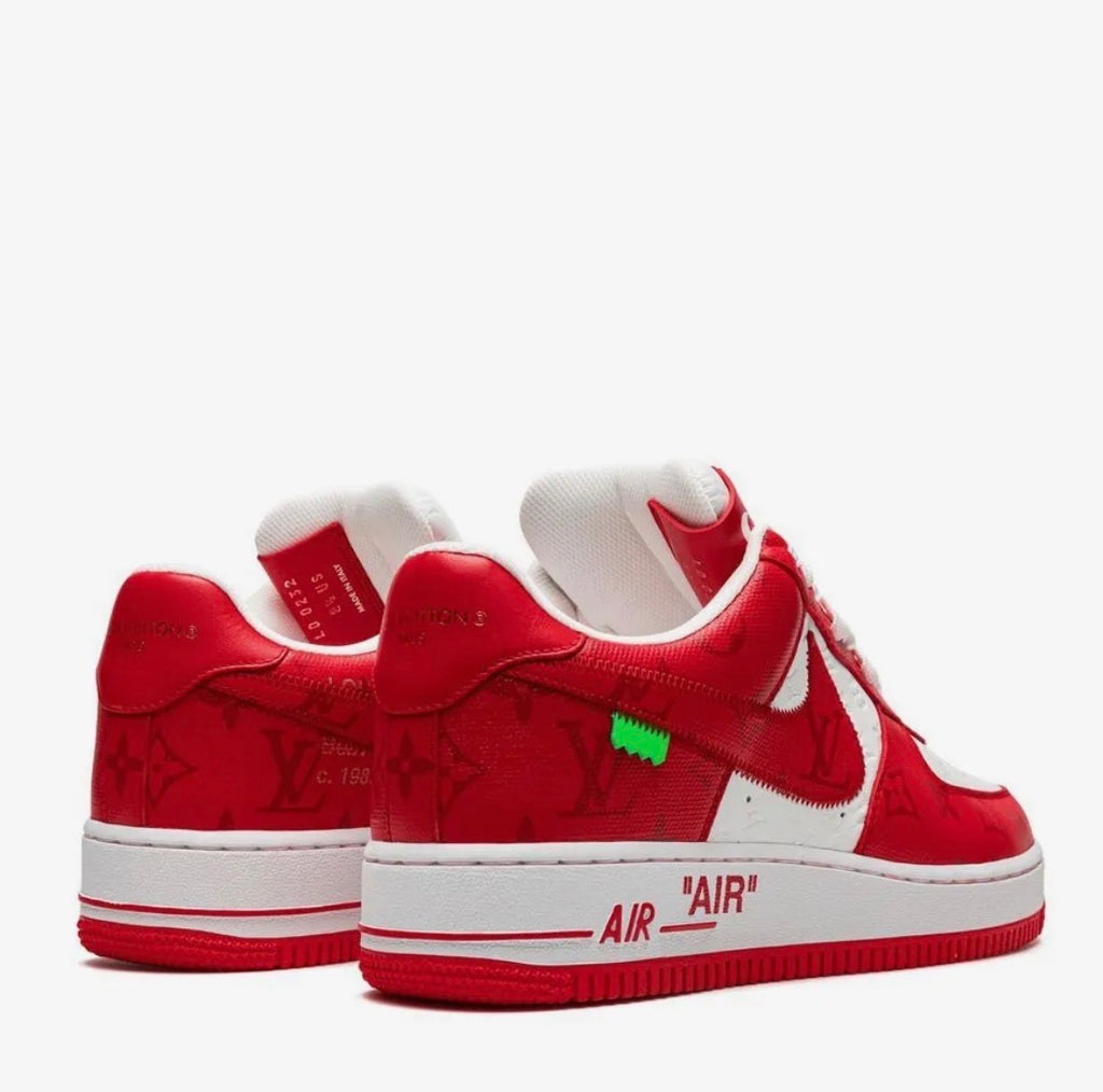 x Louis Vuitton Air Force 1 Low "Virgil Abloh - White/Red" sneakers