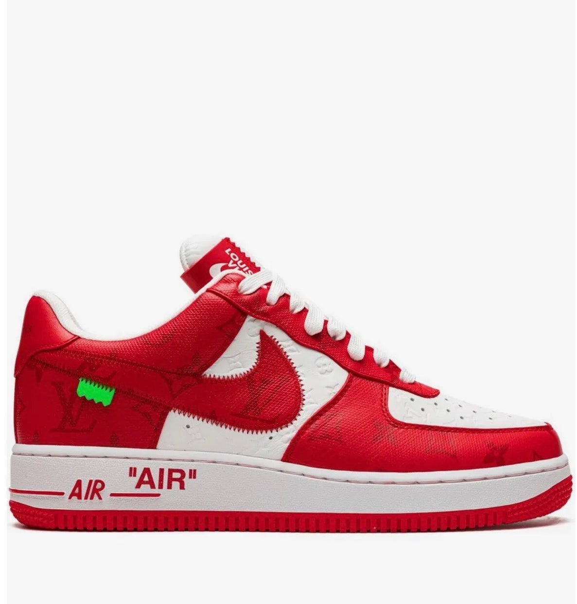x Louis Vuitton Air Force 1 Low "Virgil Abloh - White/Red" sneakers